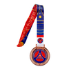Swimming Marathon Running Metal Sport Custom Award Medals With Lanyard