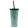 Wholesale Custom 20oz Double Wall Plastic Cup With Straw And Lid