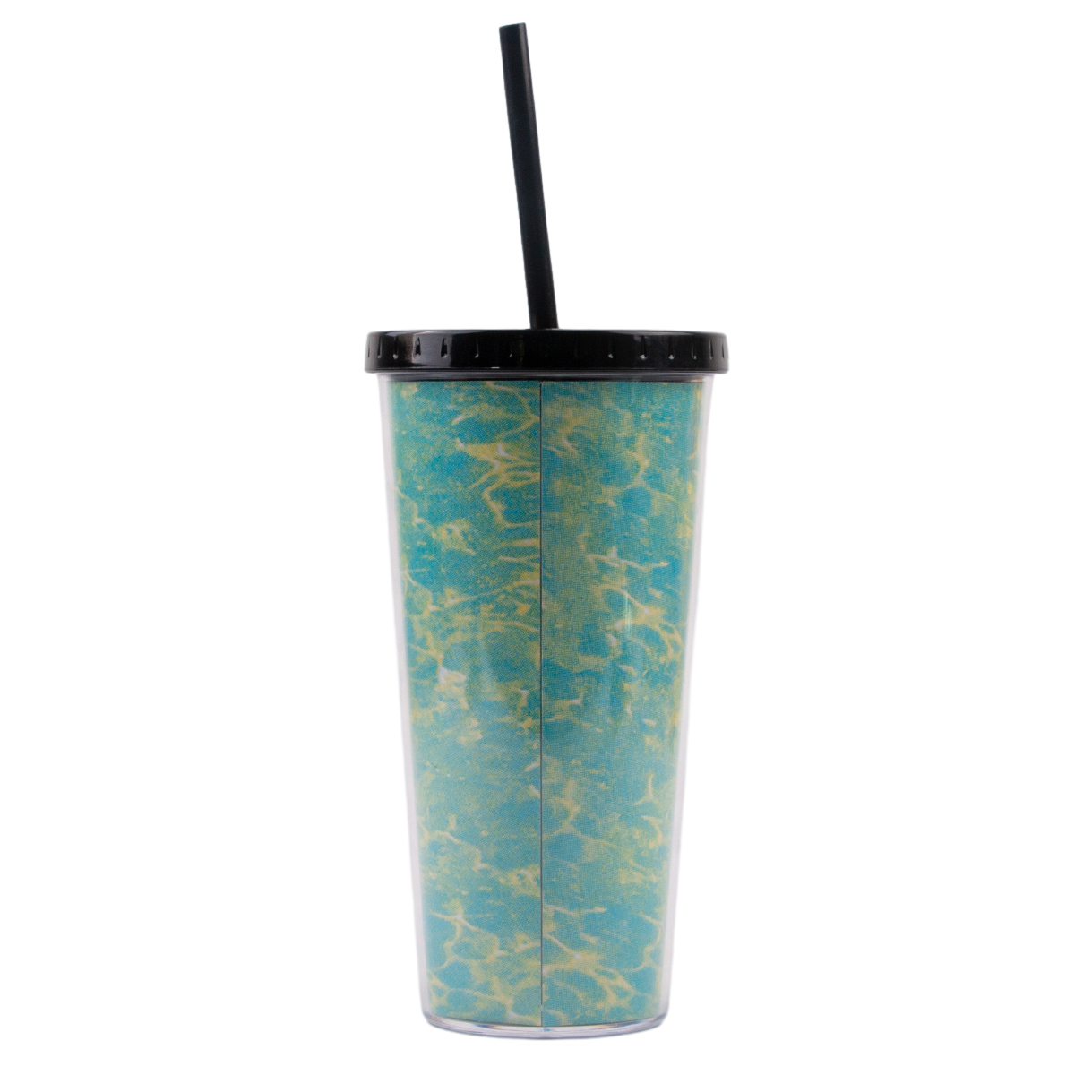Wholesale Custom 20oz Double Wall Plastic Cup With Straw And Lid