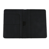 Custom Logo Black PU Leather Travel Passport Cover Holder