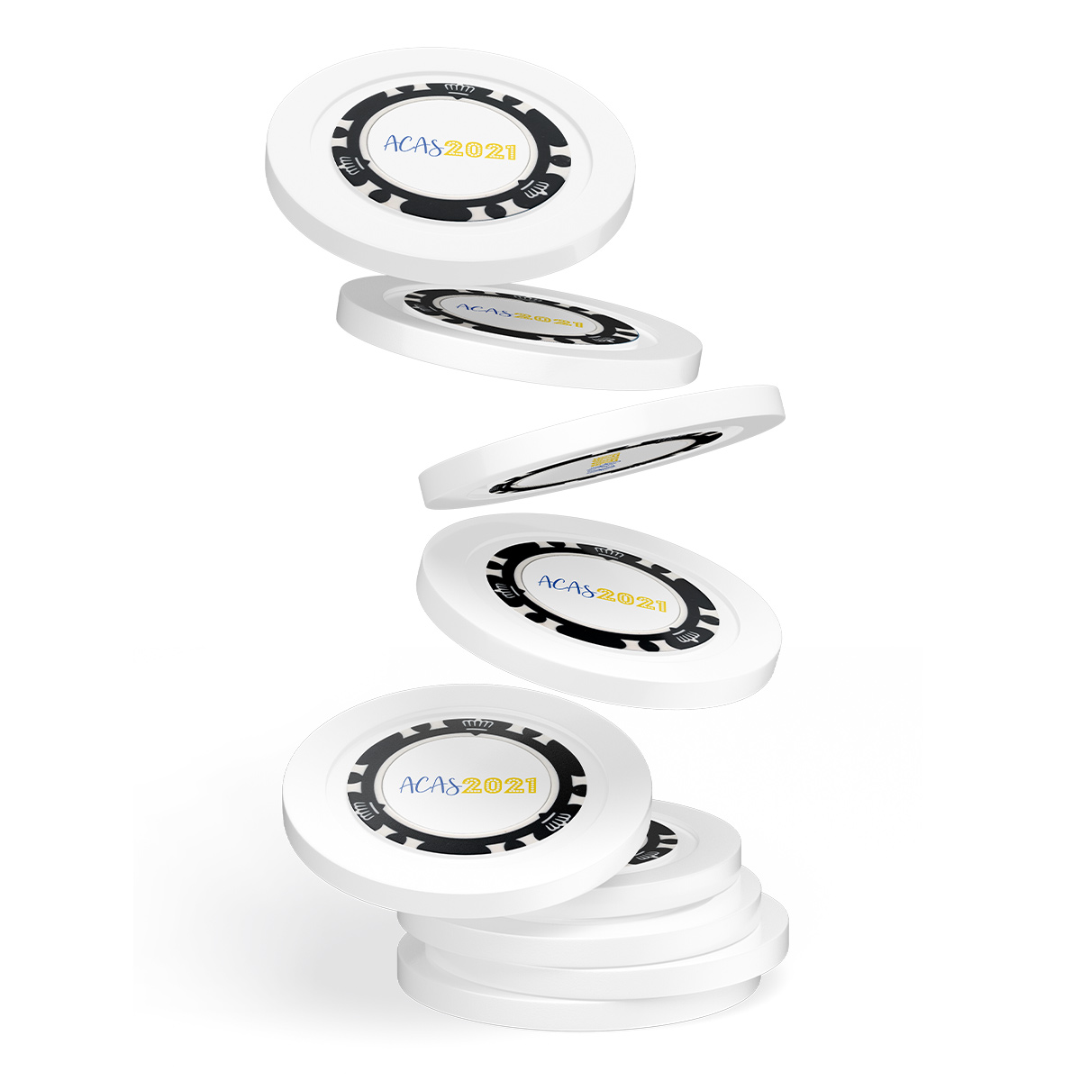 Wholesale Professional 40mm Blank ABS Poker Chips