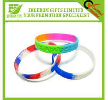 Advertising Logo Printed Sectional Silicone Bracelet