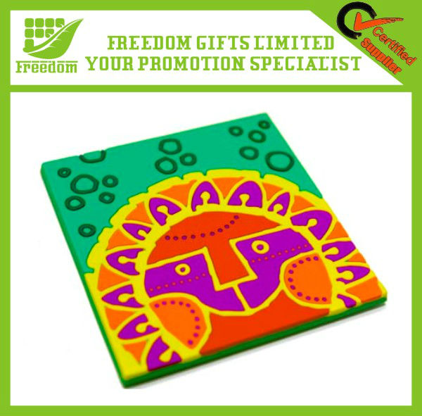 Welcomed Customized PVC Rubber Coaster