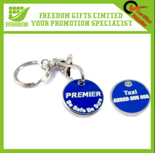 Metal Plastic Shopping Cart Coin