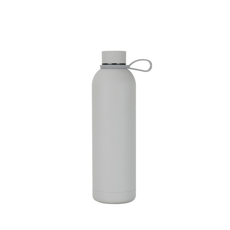 Wholesale Custom Logo Rubber Coated 750ml Water Stainless Steel Small Mouth Bottle