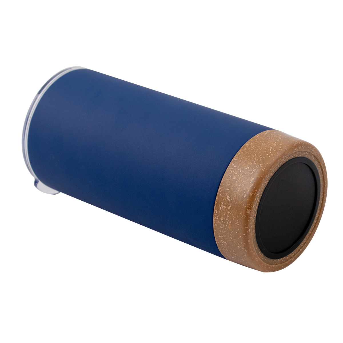 16oz Straight Cup Cork Rubber Bottom Stainless Steel Coffee Mug With Lid