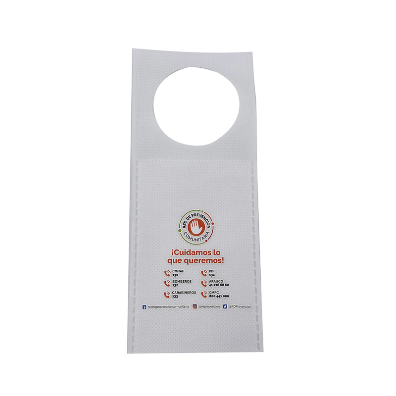 High Quality Custom Non Woven Door Hanger Hotel Room Door Knob Tag