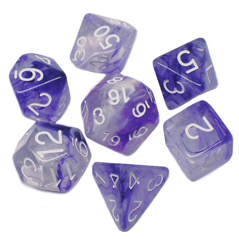 High Quality Colorful Polyhedral Dice Custom Resin D&D Dice Set