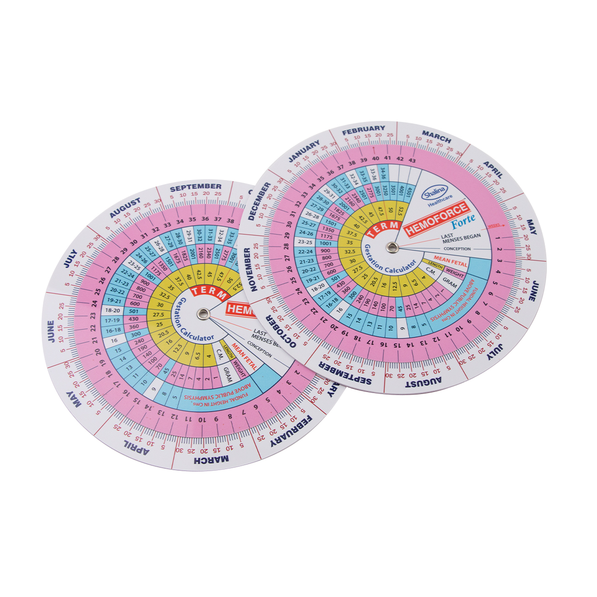 Customized Medical Round Pregnancy Calculator Due Date Wheel