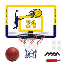 Indoor Door Wall Mounted Kids Mini Basketball Board Toy Set