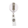 Plastic Badge Reel Retractable ID Card Badge Holder With Belt Clip