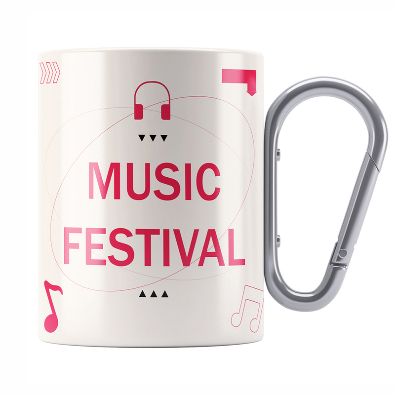 Wholesale Double Wall 10oz Stainless Steel Camping Carabiner Mug