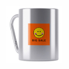 Double Wall Stainless Steel Carabiner Coffee Cup Camping Tumbler Mug