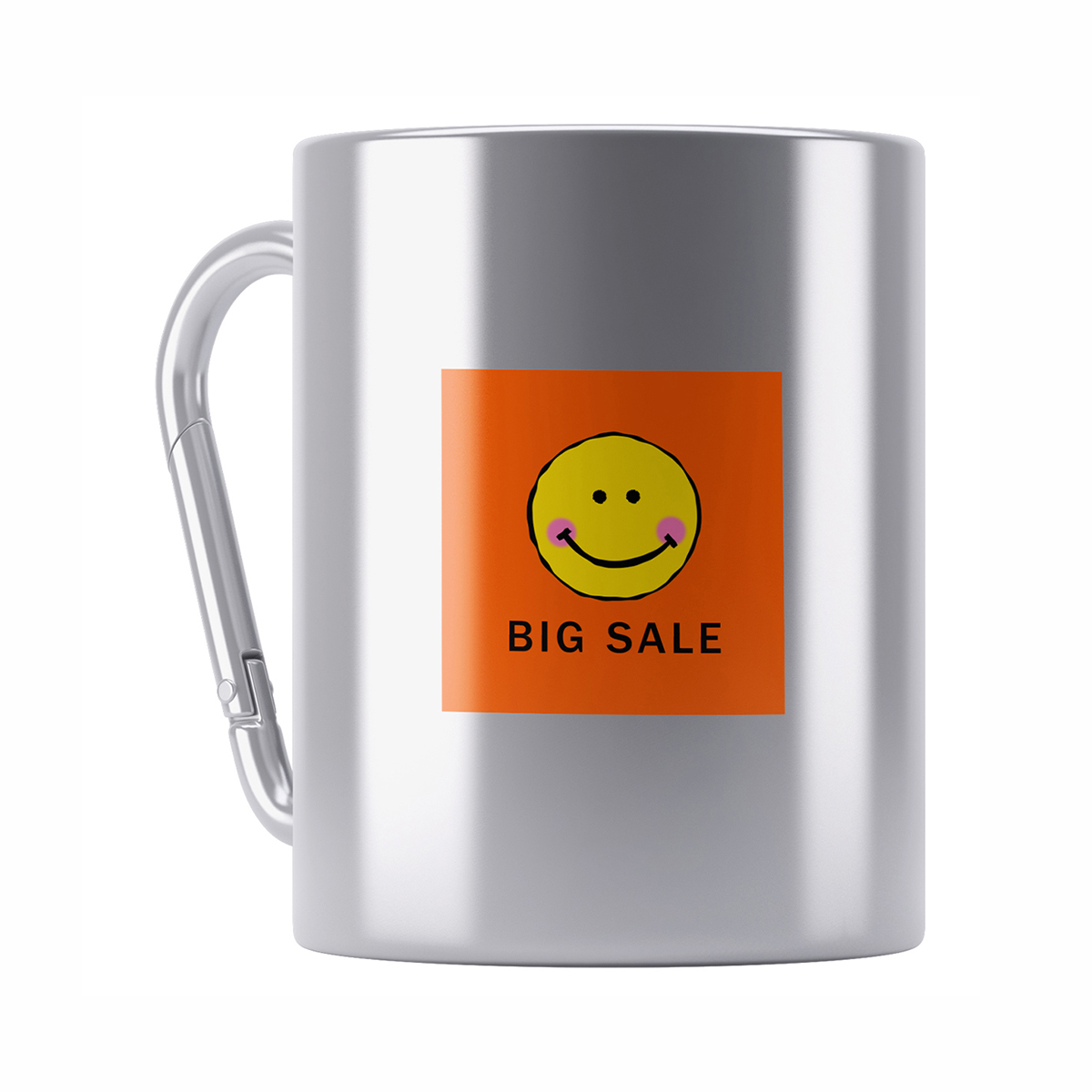 Double Wall Stainless Steel Carabiner Coffee Cup Camping Tumbler Mug