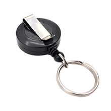 Logo Customized Retractable Badge Reel With Key Ring And Clip