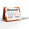 Cheap Custom Desktop Calendar Standing Flip Desk Calendar