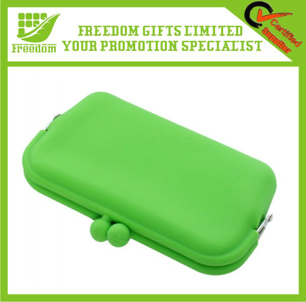 Fashionable Silicone Purse With Printing Logo