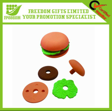 Novelty Food Custom TPR Promotional Eraser