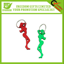 Sexy Lady Shape Metal Bottle Opener Keyring