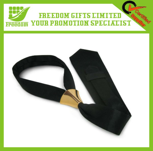Promotional Good Quality Woven Black Necktie