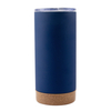 16oz Straight Cup Cork Rubber Bottom Stainless Steel Coffee Mug With Lid