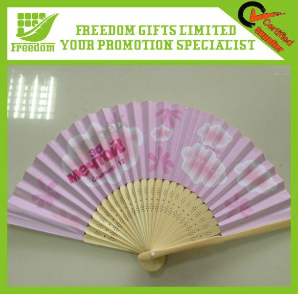 Hot Sell Summer Promotional Custom Paper Fan