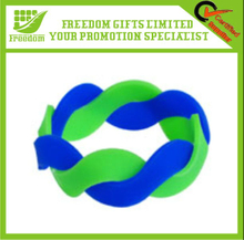 Fashion Design Multicolors Silicone Twist Bracelet