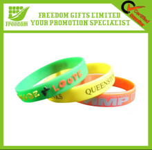 Customized Silicone Bracelets Embossed Wristbands
