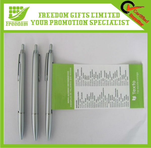 High Quality Logo Printed Pull Out Banner Pen