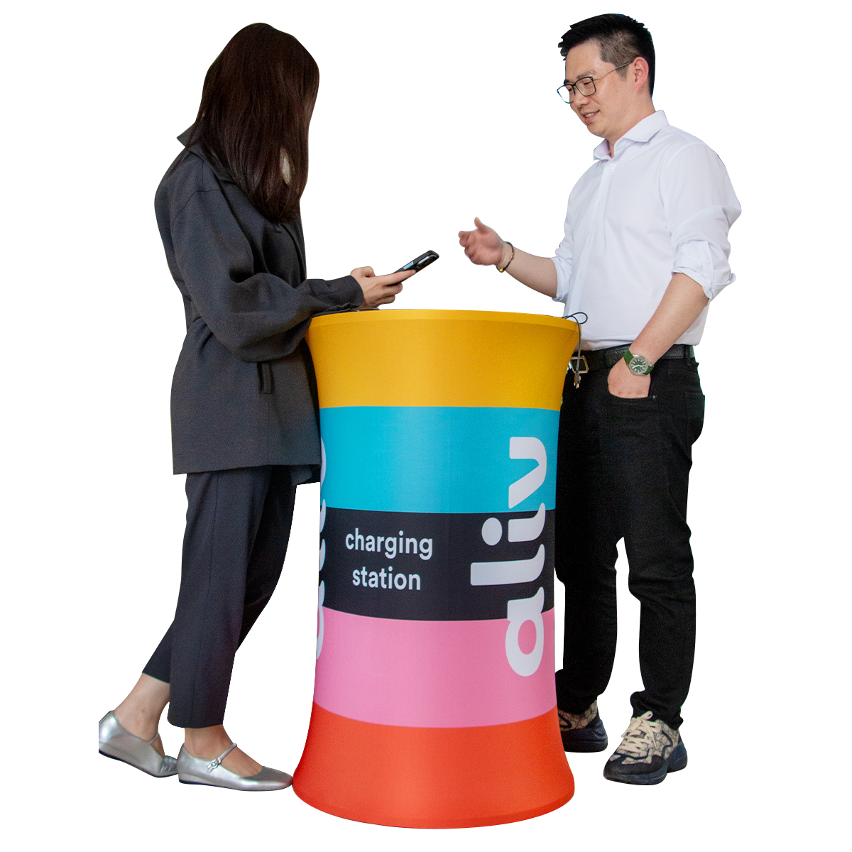 Mobile Phone Charging Table Promotion Trade Show Table