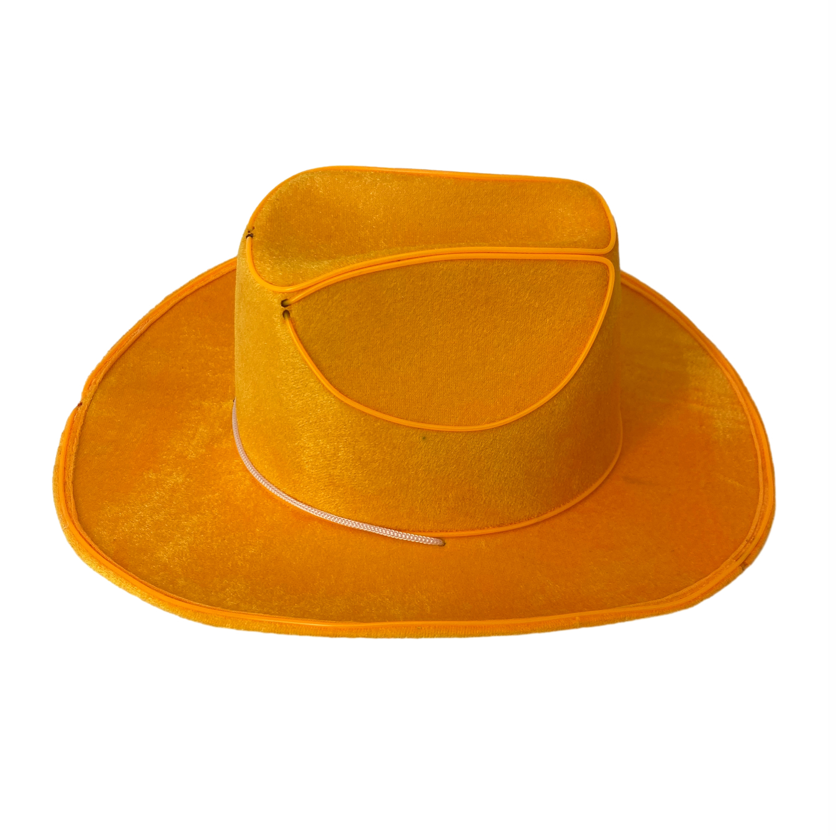 Fashion Design LED Cowboy Hat El Wire Party Flashing Light Cap
