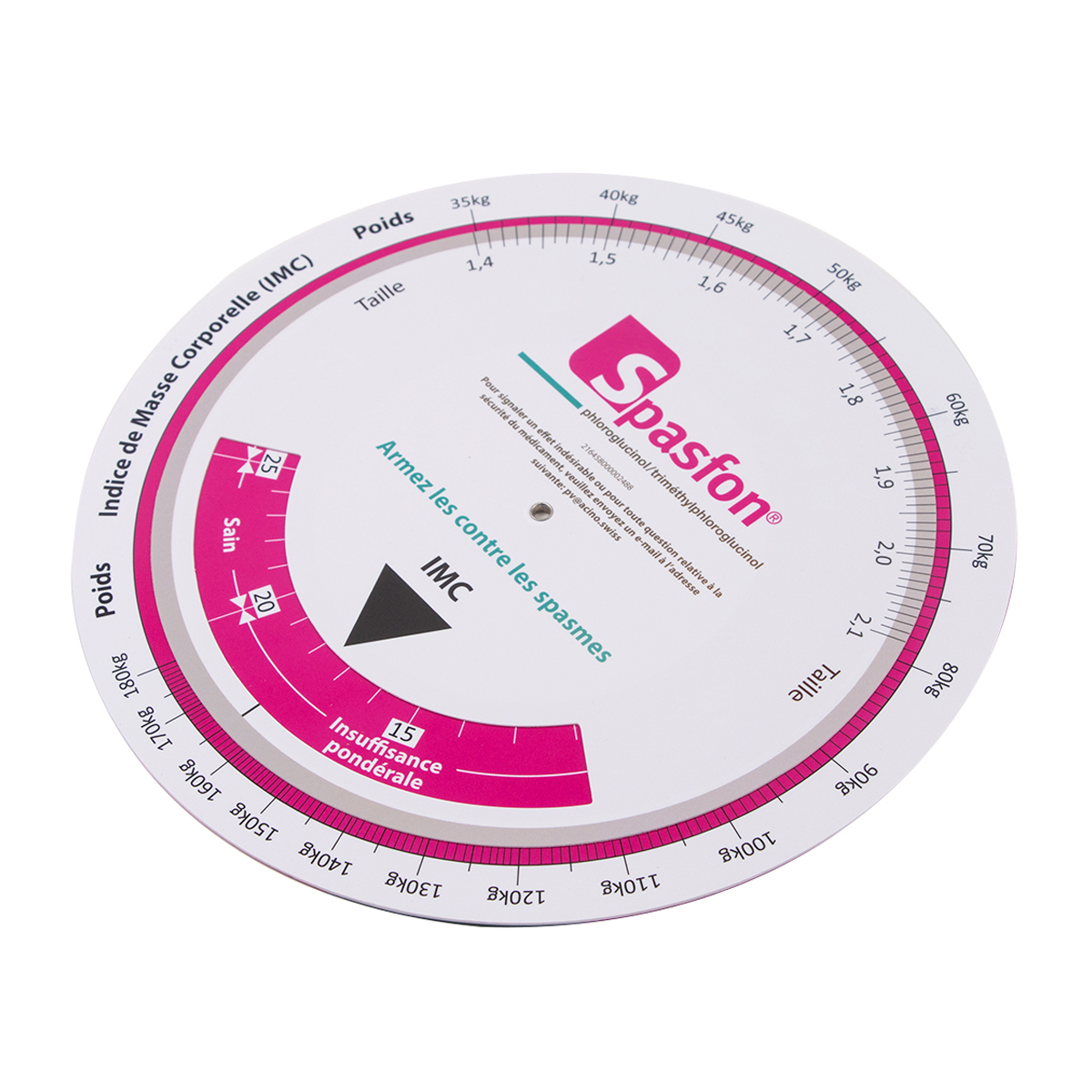 High Quality Custom Logo Plastic Medical Round Pregnancy Calculator Wheel