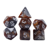 Customized Polyhedral Resin RPG Dice Set Acrylic Plastic Dice Game