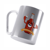 Stainless Steel Double Wall Travel Camping Mug With Carabiner Handle