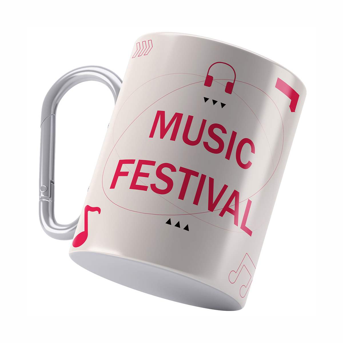 Wholesale Double Wall 10oz Stainless Steel Camping Carabiner Mug