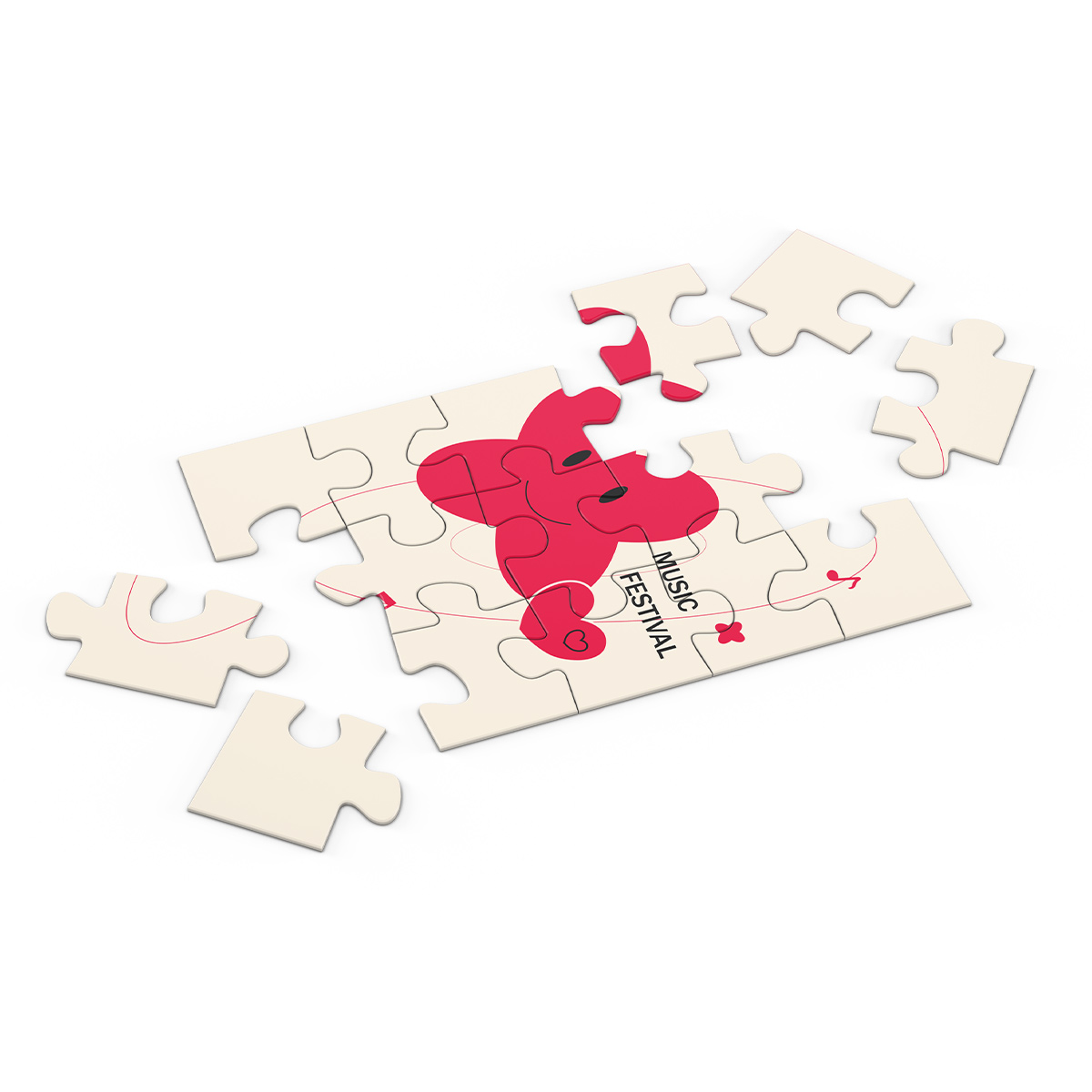 Custom Print Personalized Paper Cardboard Brain Game Puzzles 15 1000 Pieces