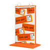 Factory Personalized Custom Acrylic Table Display Stand Sign Menu Card Holder