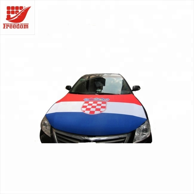 Hot Selling Elastic Spandex Car Flag Car Hood Engine Cover Flag