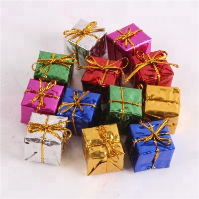 Hot Sale Christmas Decorative Boxes and Bells for Tree Ornament