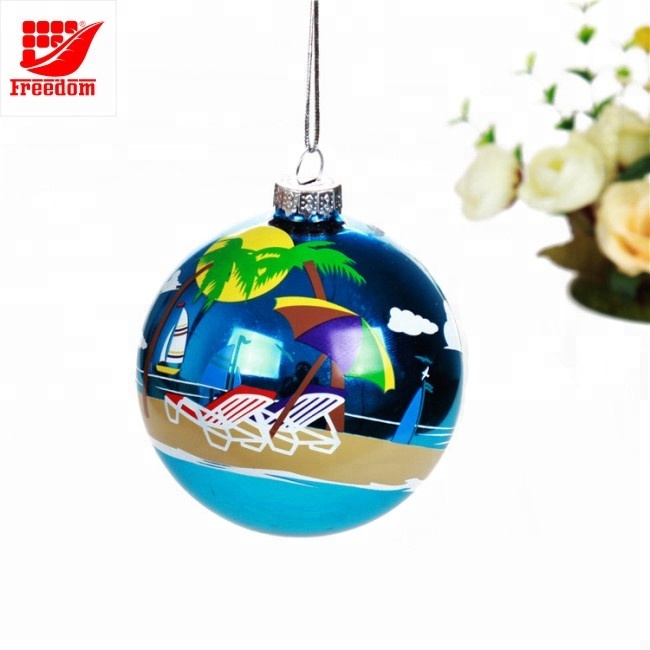 Hot Selling Environmental 6cm Plastic Christmas Ball