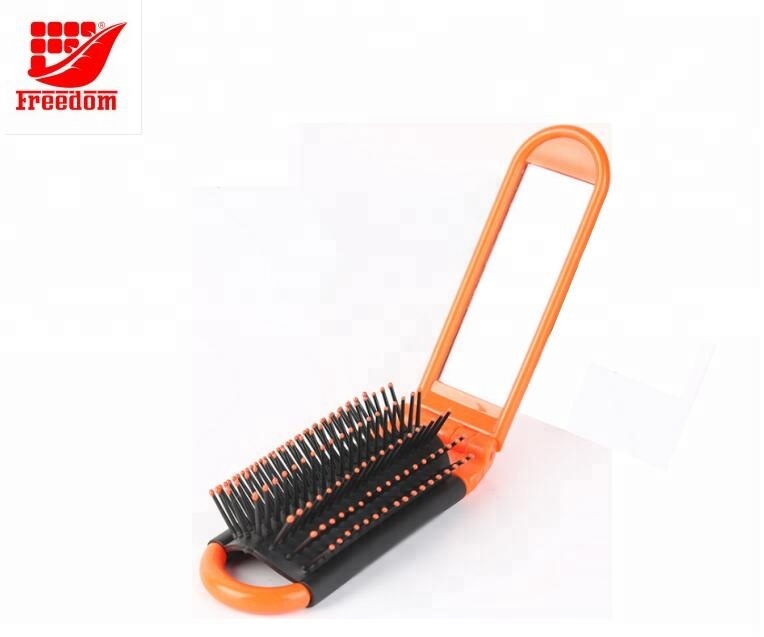 Plastic Printed Custom Hair Brush Comb Mirror Set