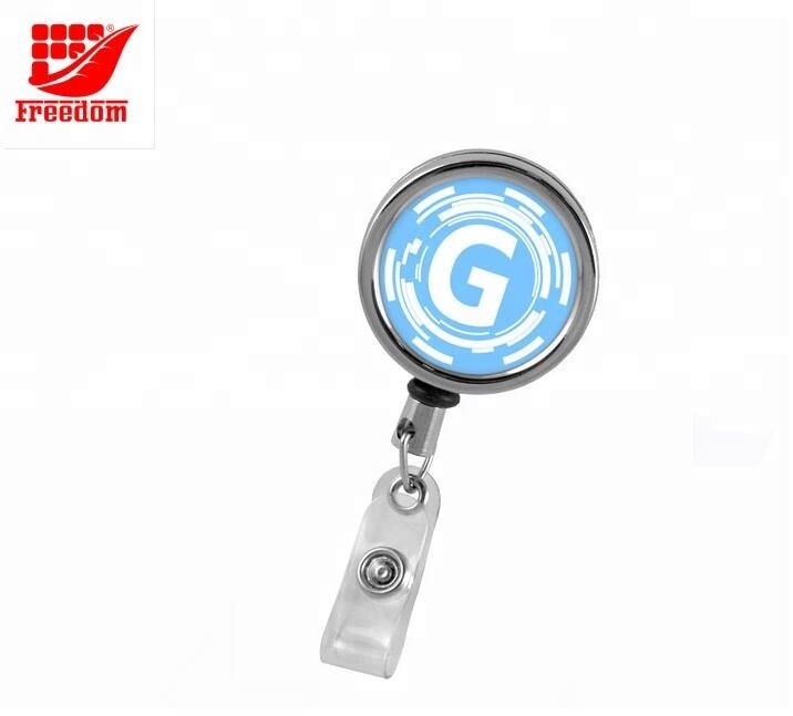 Promotional Customized Badge Reel With Metal Clip