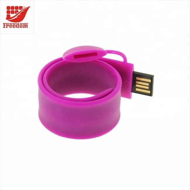 High Quality Colorful Custom Silicone Wristbands USB Flash Drive