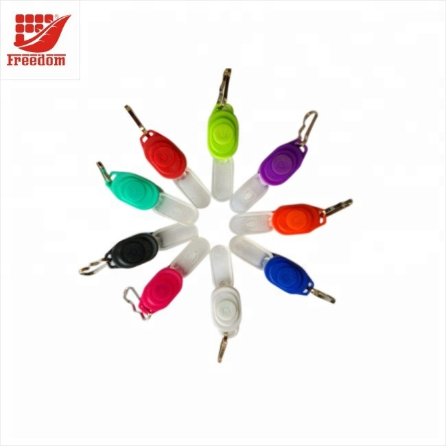 Customized Sport LED Light Mini Portable Zipper Light Keychain
