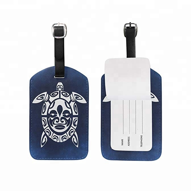 Custom Logo Cute Leather Cruise Travel Luggage Tags