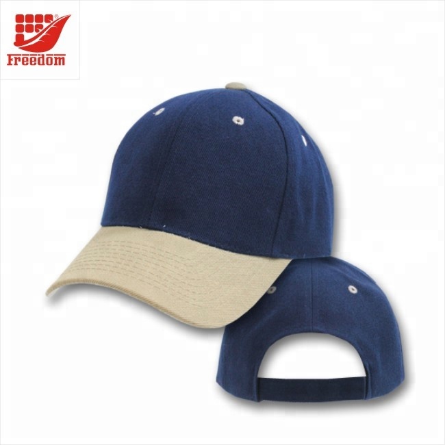100% Cotton 6 Panels Customized Promotional Baseball Hats