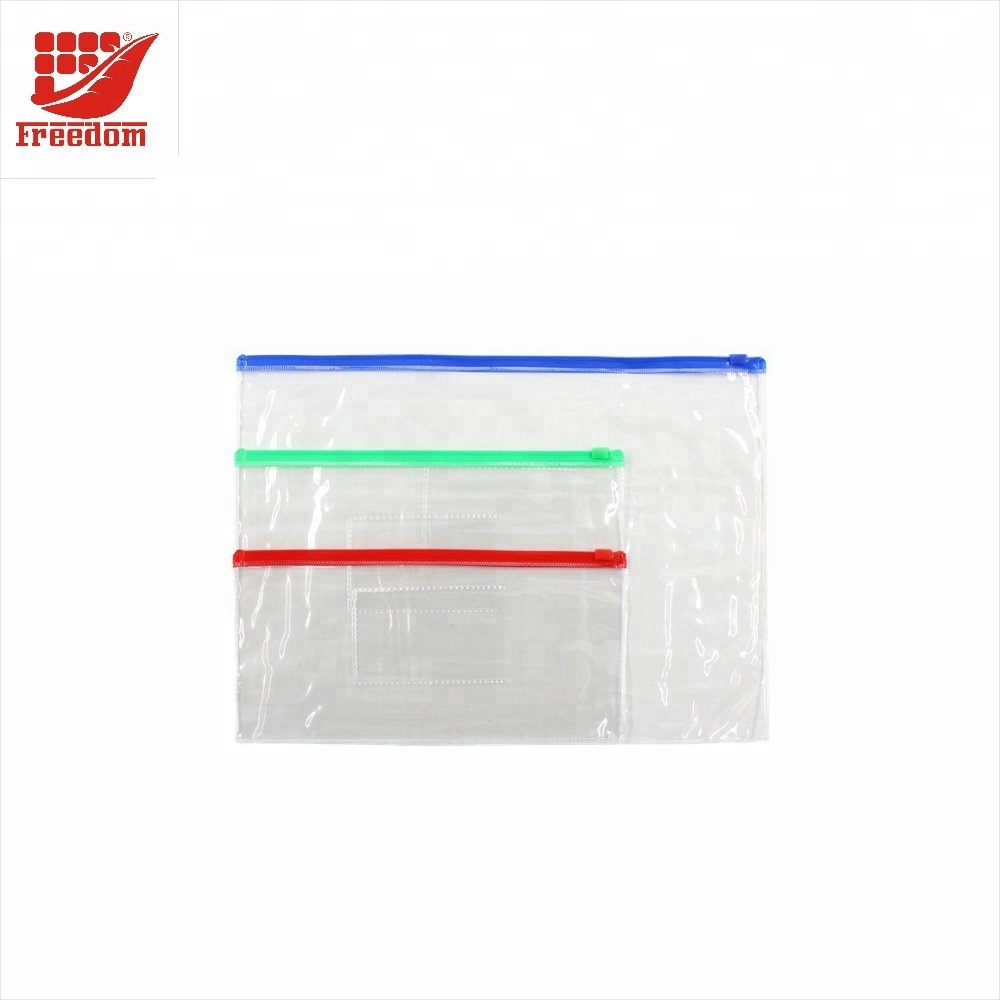 Customized Printing Plastic PVC Zipper Bag Pen Bag