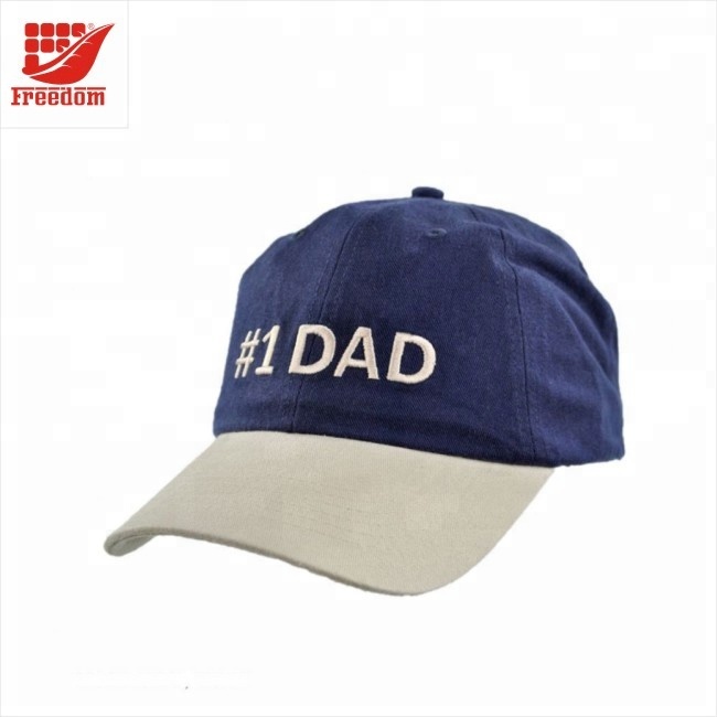 Customized one color printed cotton baseball caps