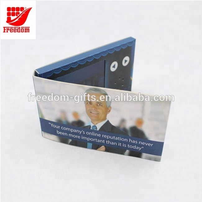 Good quality Logo Customized LCD Video Greeting Card
