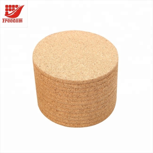 Recycled Promotional 9mm Diameter Wine Cork Coasters